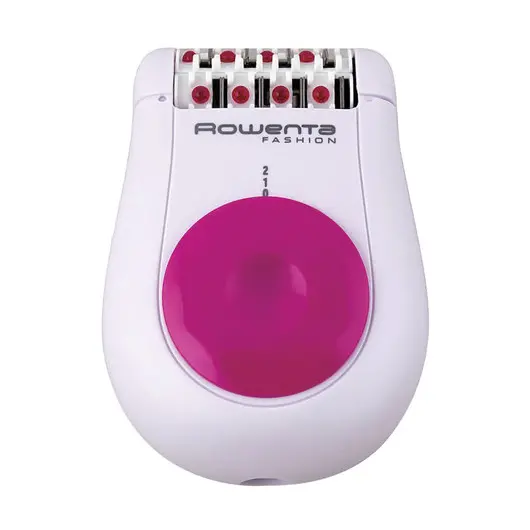 Эпилятор ROWENTA EP1030F5, 24 пинцета, 2 скорости, 1 насадка, сеть, белый/розовый, фото 2