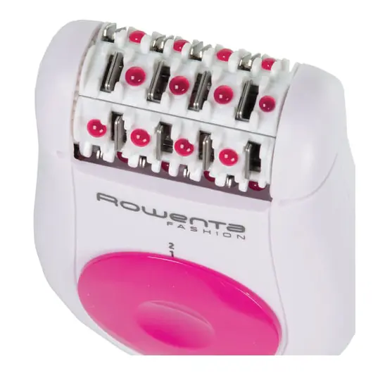 Эпилятор ROWENTA EP1030F5, 24 пинцета, 2 скорости, 1 насадка, сеть, белый/розовый, фото 3