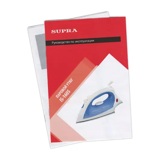 Утюг SUPRA IS-1605, 1600 Вт, терморегулятор, антипригарное покрытие, синий/белый, фото 11