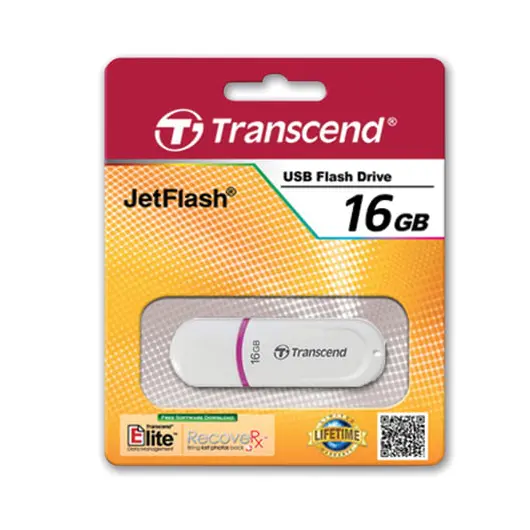 Флэш-диск 16 GB, TRANSCEND JetFlash 330, USB 2.0, белый, TS16GJF330, фото 2