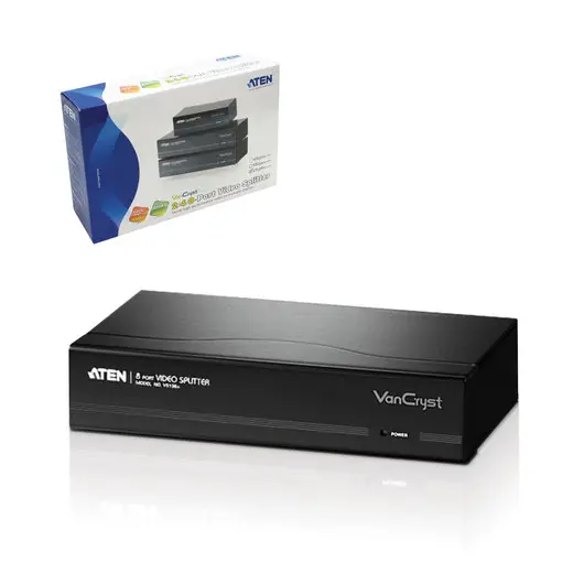 Разветвитель SVGA ATEN, 8-портовый, для передачи цифрового видео, каскадируемый, VS138A, фото 1