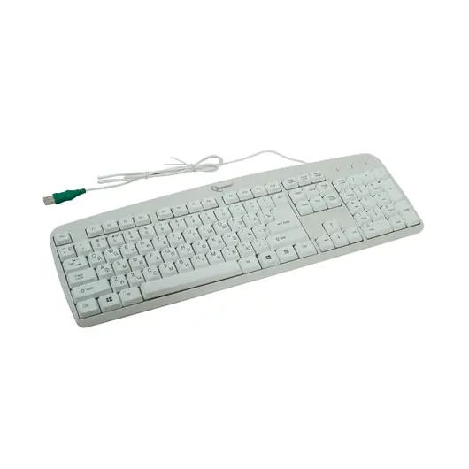 Клавиатура проводная GEMBIRD KB-8350U, USB, бежевая, фото 2