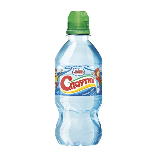 Вода негазированная питьевая СВЯТОЙ ИСТОЧНИК &quot;Спортик&quot;, 0,33 л, пластиковая бутылка, фото 1