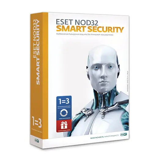 Антивирус ESET NOD32 &quot;Smart Security+Bonus&quot;, 3 ПК, 1 год или продление на 20 месяцев, ESS-1220BOX-1-1, фото 1