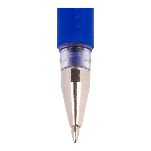 Ручка гелевая OfficeSpace синяя, 0,5мм, грип, фото 2
