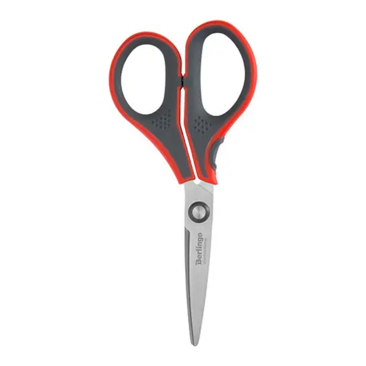 Ножницы Berlingo &quot;Smart tech&quot;, 15см, красные, европодвес, фото 1