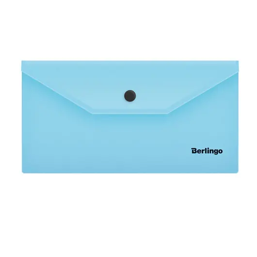 Папка-конверт на кнопке Berlingo &quot;Instinct&quot;, C6, 180мкм, аквамарин, фото 1