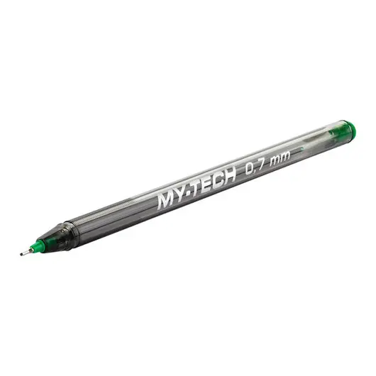 Ручка шариковая PenSan &quot;My-Tech&quot; зеленая, 0,7мм, игольчатый стержень, на масляной основе, фото 1