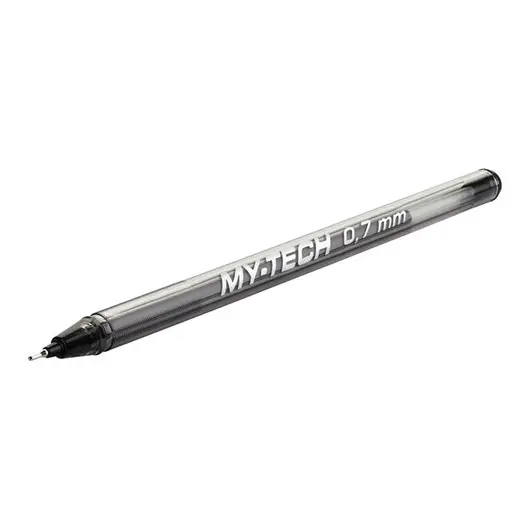 Ручка шариковая PenSan &quot;My-Tech&quot; черная, 0,7мм, игольчатый стержень, на масляной основе, фото 1