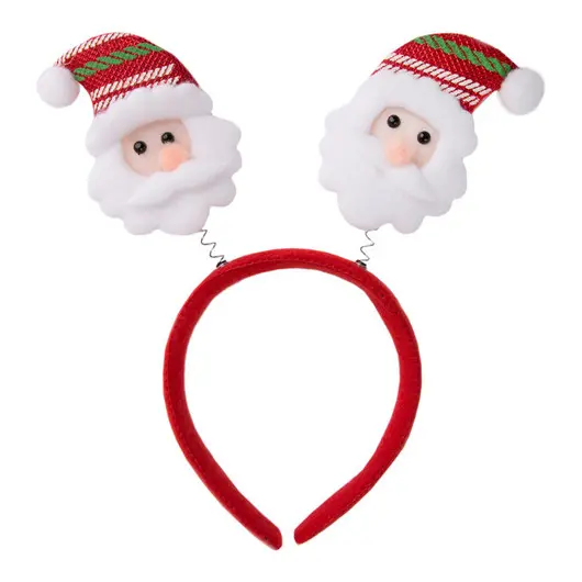Карнавальное украшение на голову &quot;Дед Мороз в полосатом колпаке&quot;, полипропилен с декором из нетканог, фото 1