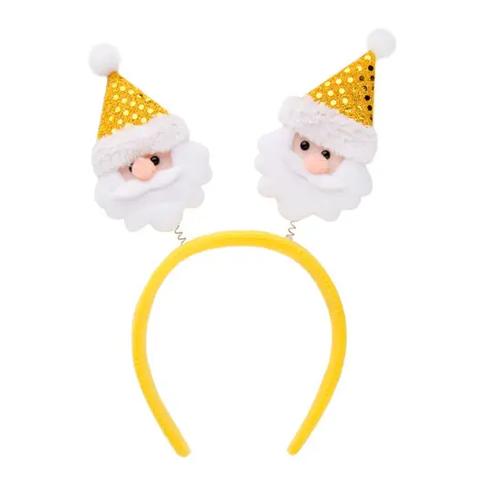 Карнавальное украшение на голову &quot;Желтый Дед Мороз&quot;, полипропилен с декором из нетканого материала, фото 1