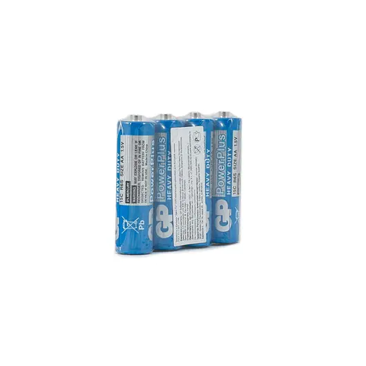 Батарейка GP PowerPlus AA (R06) 15G солевая, OS4, фото 3