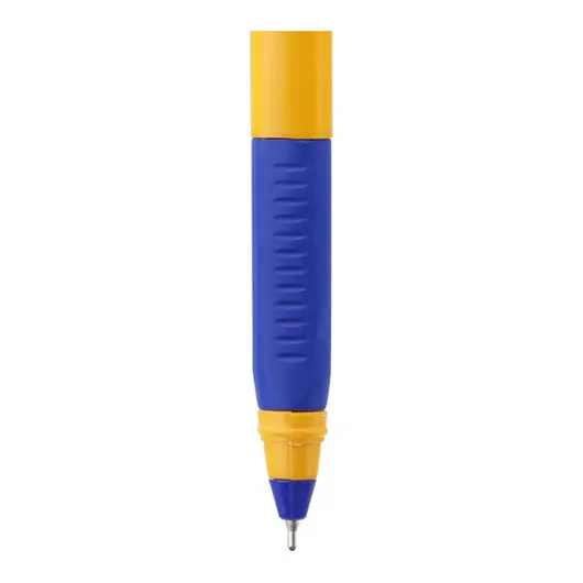 Ручка шариковая Cello &quot;Tri-Grip yellow barrel&quot; синяя, 0,7мм, грип, штрих-код, фото 2