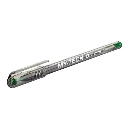 Ручка шариковая PenSan &quot;My-Tech&quot; зеленая, 0,7мм, игольчатый стержень, на масляной основе, фото 2
