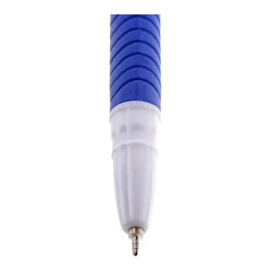 Ручка шариковая Cello &quot;Slimo Grip white body &quot; синяя, 0,7мм, грип, штрих-код, фото 2