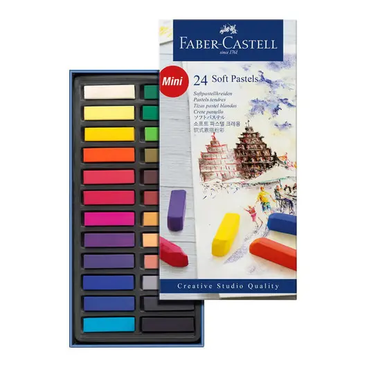 Пастель Faber-Castell &quot;Soft pastels&quot;, 24 цв., мини, картон. упак., фото 2