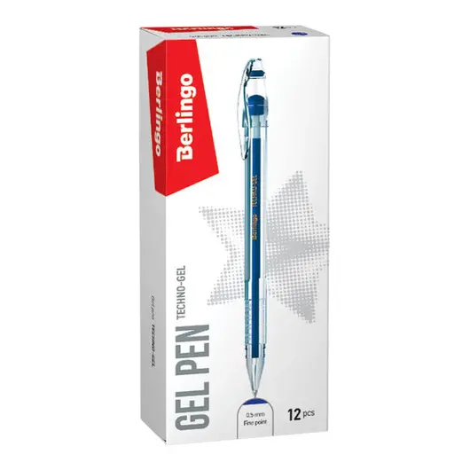 Ручка гелевая Berlingo &quot;Techno-Gel&quot; синяя, 0,5мм, фото 2