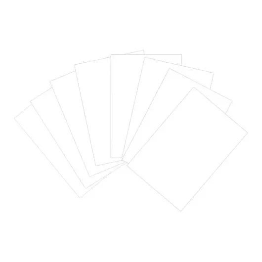 Картон белый A4, ArtSpace, 8л., мелованный в папке, фото 2