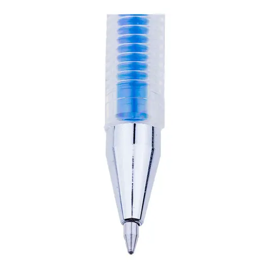 Ручка гелевая Crown &quot;Hi-Jell Color&quot; голубая, 0,7мм, фото 2