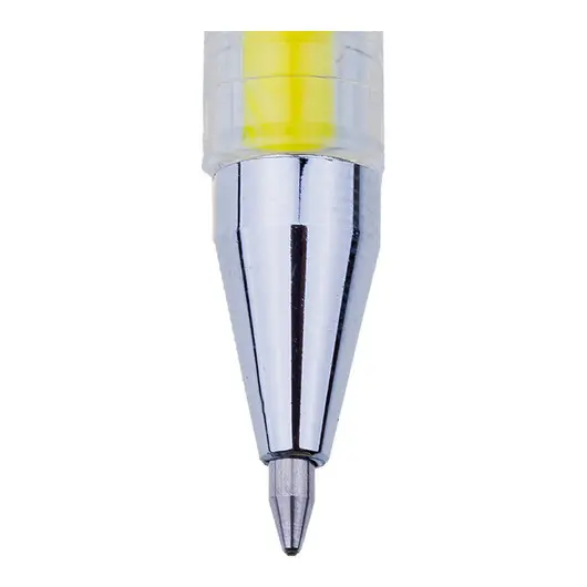 Ручка гелевая Crown &quot;Hi-Jell Color&quot; желтая, 0,7мм, фото 2