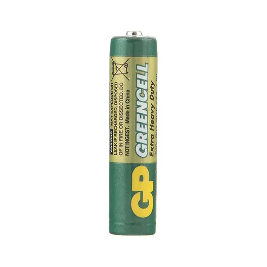 Батарейка GP Greencell AAA (R03) 24S солевая, BL4, фото 4