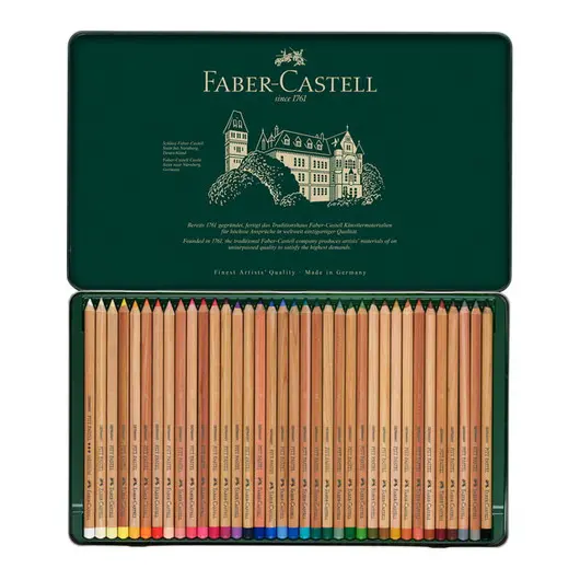 Пастельные карандаши Faber-Castell &quot;Pitt Pastel&quot; 36цв., метал. коробка, фото 2