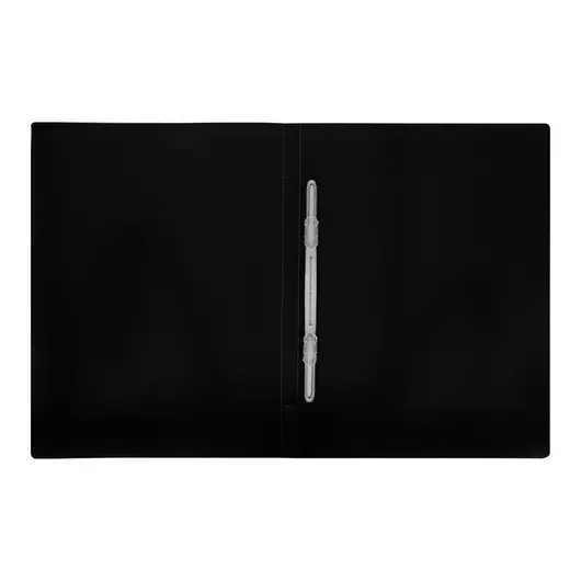 Папка с пластиковым cкоросшивателем OfficeSpace, 15мм, 500мкм, черная, фото 2