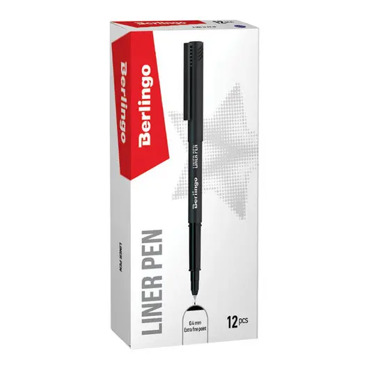 Ручка капиллярная Berlingo &quot;Liner pen&quot;, черная, 0,4мм, фото 2
