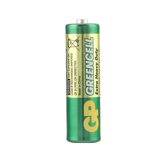 Батарейка GP Greencell AA (R06) 15S солевая, BL4, фото 4