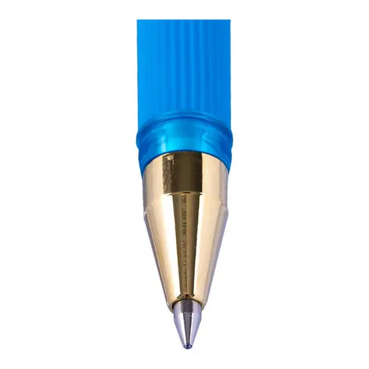 Ручка шариковая MunHwa &quot;MC Gold LE&quot; синяя, 0,5мм, грип, штрих-код, корпус ассорти, фото 2