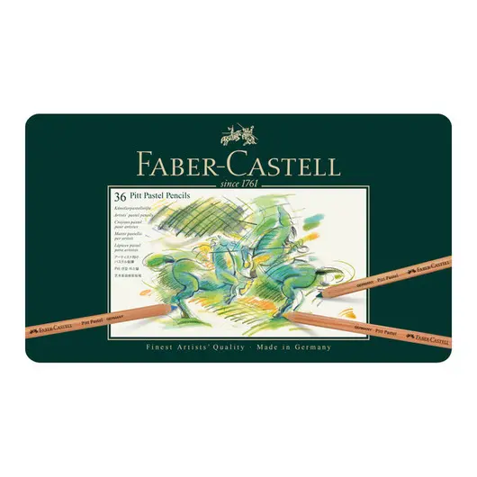 Пастельные карандаши Faber-Castell &quot;Pitt Pastel&quot; 36цв., метал. коробка, фото 1