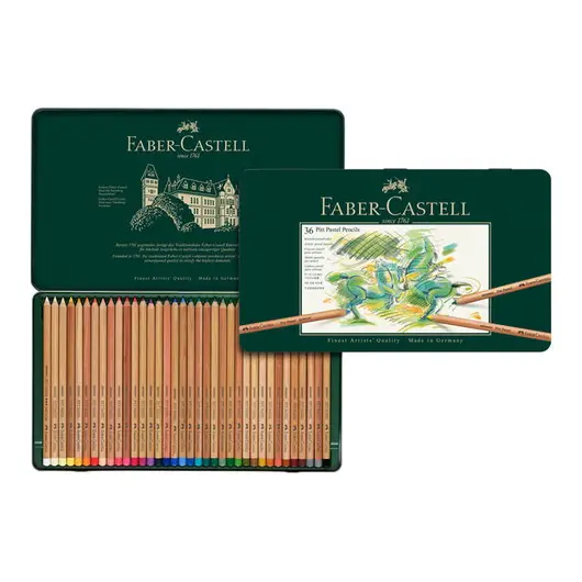 Пастельные карандаши Faber-Castell &quot;Pitt Pastel&quot; 36цв., метал. коробка, фото 3