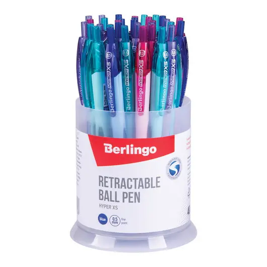 Ручка шариковая автоматическая Berlingo &quot;Hyper XS&quot;, синяя, 0,5мм, ассорти, фото 7