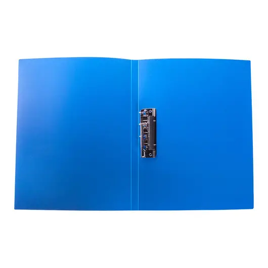 Папка с зажимом OfficeSpace, 14мм, 450мкм, синяя, фото 2