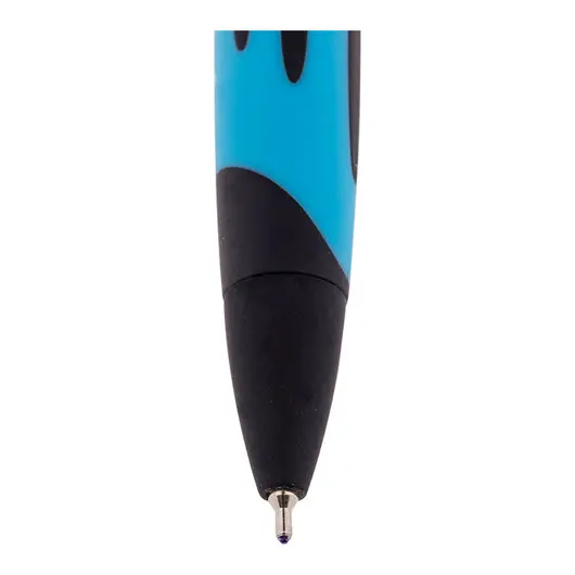 Ручка шариковая автоматическая Berlingo &quot;Color Zone&quot; 0,7мм, синяя, корпус ассорти, фото 2