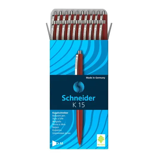 Ручка шариковая автоматическая Schneider &quot;K15&quot; красная, корпус красный, 1,0мм, фото 2