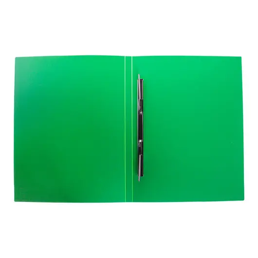 Папка с пружинным cкоросшивателем OfficeSpace, 14мм, 450мкм, зеленая, фото 2