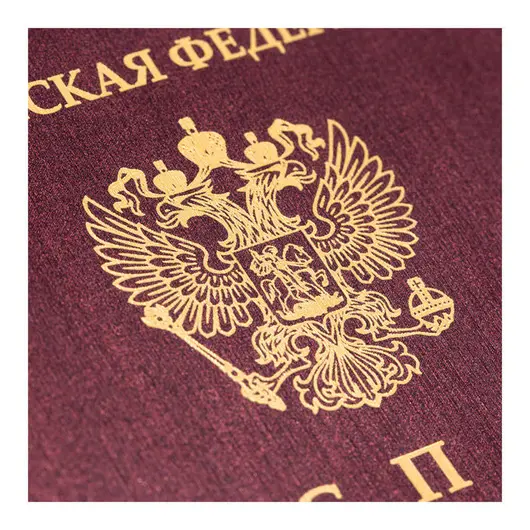 Обложка для паспорта OfficeSpace ПВХ, Премьер, тиснение &quot;Герб&quot;, фото 3