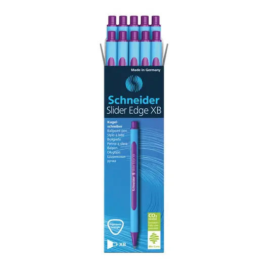 Ручка шариковая Schneider &quot;Slider Edge XB&quot; фиолетовая, 1,4мм, трехгранная, фото 4