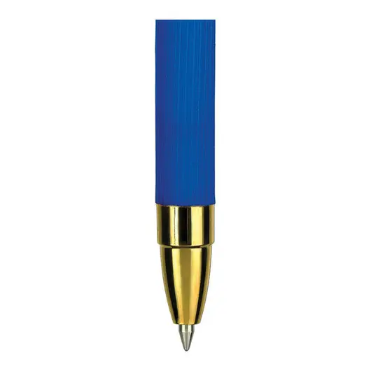 Ручка шариковая автоматическая MunHwa &quot;MC Gold Click&quot; синяя, 0,7мм, грип, штрих-код, фото 2