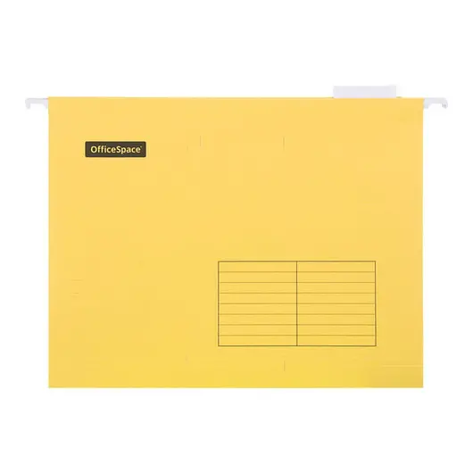 Подвесная папка OfficeSpace А4 (310*240мм), желтая, фото 2