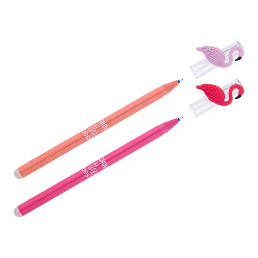 Ручка гелевая стираемая MESHU &quot;Flamingo&quot; синяя, 0,5мм, корпус ассорти, фото 2