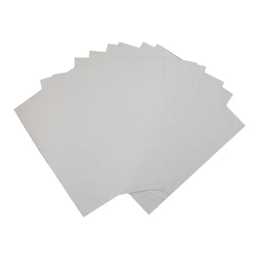 Картон белый A4, Мульти-Пульти, 10л., мелованный, с белым оборотом, в папке, фото 2