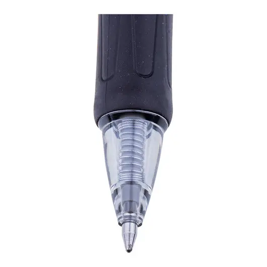 Ручка гелевая автоматическая Crown &quot;CEO Jell&quot; черная, 0,7мм, грип, фото 3