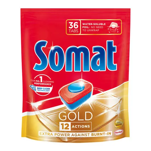 Таблетки для посудомоечных машин Somat &quot;Gold&quot;, 36шт., фото 1