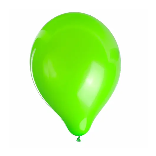 Шары воздушные ZIPPY (ЗИППИ) 10&quot; (25 см), комплект 50 шт., неоновые зеленые, в пакете, 104184, фото 1