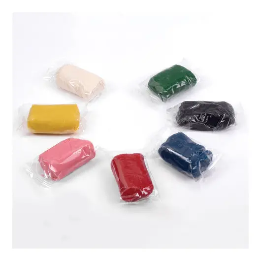 Пластилин на растительной основе (тесто для лепки) ПИФАГОР, 7 цветов, 420 г, пластиковое ведро, 104545, фото 3