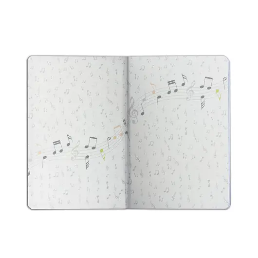 Дневник для музыкальной школы 48 л., обложка кожзам (лайт), термотиснение, BRAUBERG, синий, 105498, фото 3