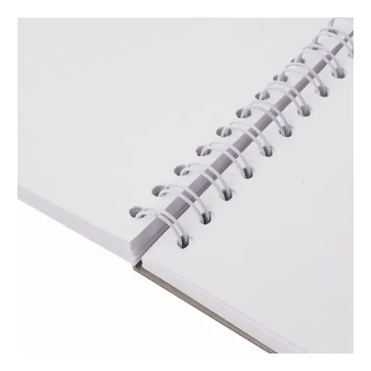 Скетчбук, белая бумага 100 г/м2, 105х148 мм, 60 л., гребень, жёсткая подложка, BRAUBERG ART &quot;DEBUT&quot;, 110997, фото 3