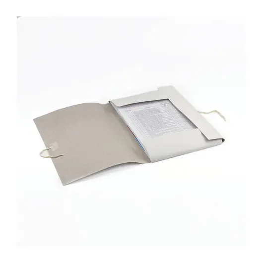 Папка для бумаг с завязками картонная мелованная BRAUBERG, 280 г/м2, до 200 листов, 110924, фото 5